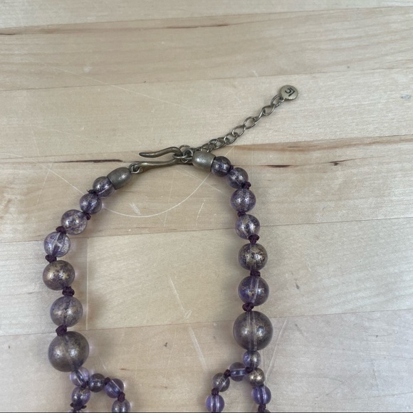 Liz Claiborne beaded two tier necklace - Picture 3 of 6